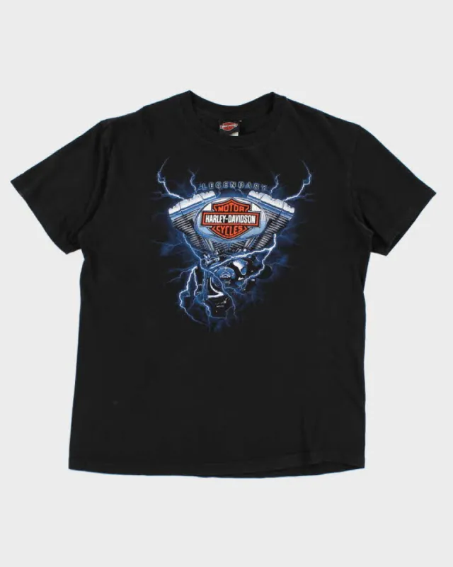 00s Harley Davidson Black T-shirt - L sold by Rokit