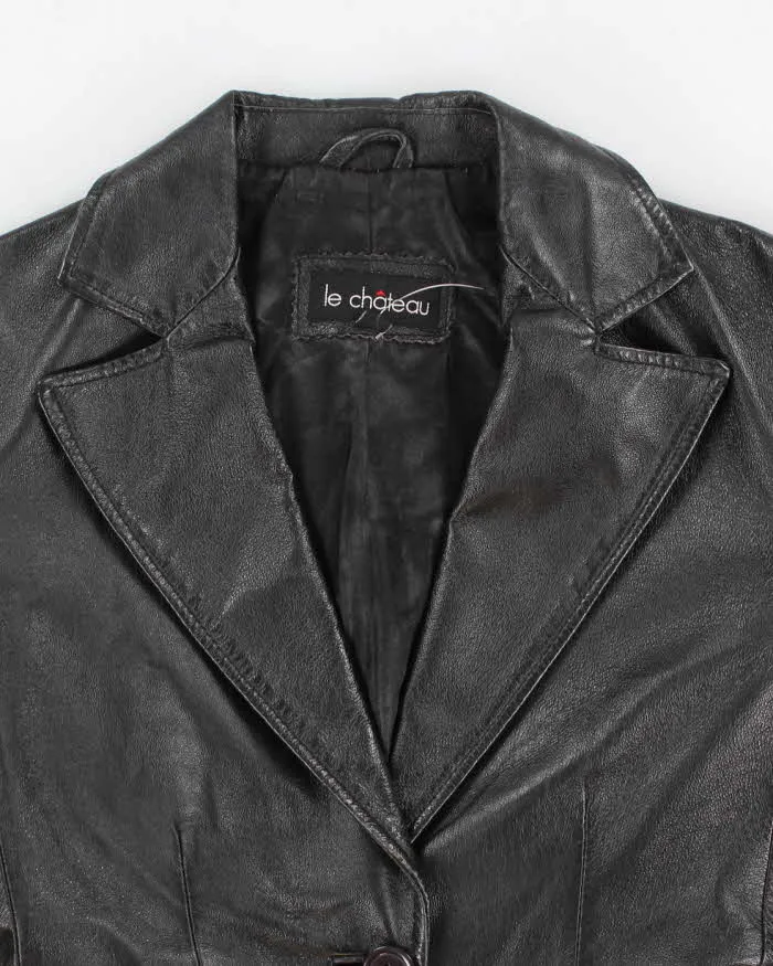 Vintage Woman's Le Chateau Leather Blazer - XXS sold by Rokit product image thumbnail 3