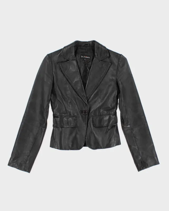 Vintage Woman's Le Chateau Leather Blazer - XXS sold by Rokit