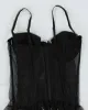 Y2k 00s La Vie En Rose Embroidered Corset - L sold by Rokit