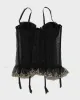 Y2k 00s La Vie En Rose Embroidered Corset - L sold by Rokit