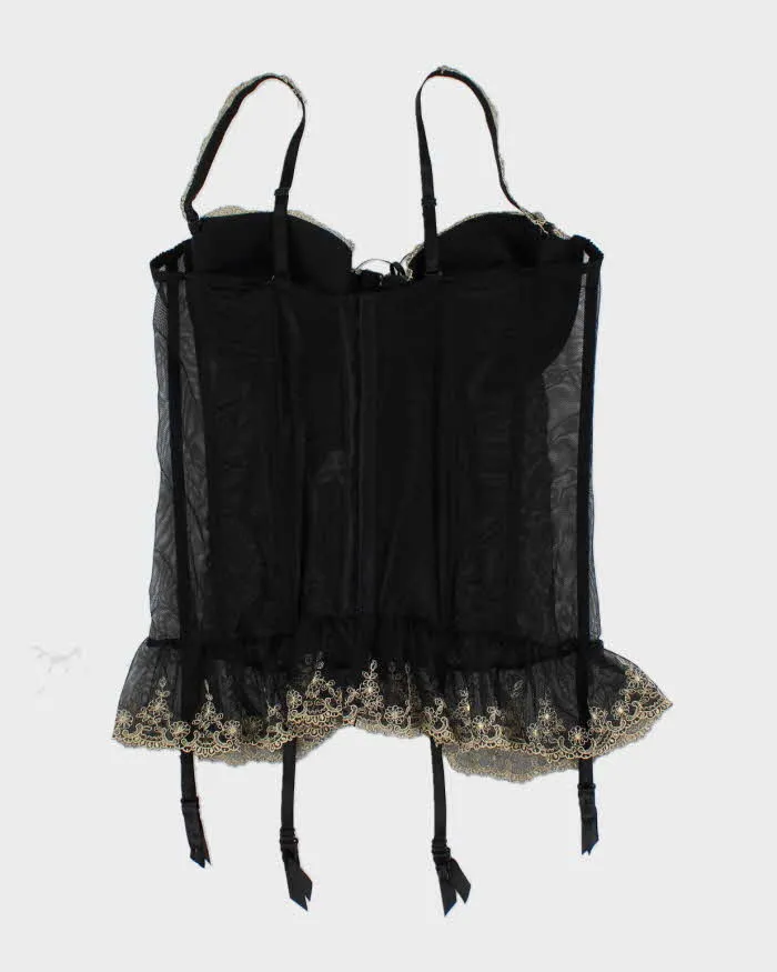 Y2k 00s La Vie En Rose Embroidered Corset - L sold by Rokit product image thumbnail 2
