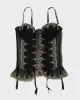 Y2k 00s La Vie En Rose Embroidered Corset - L sold by Rokit