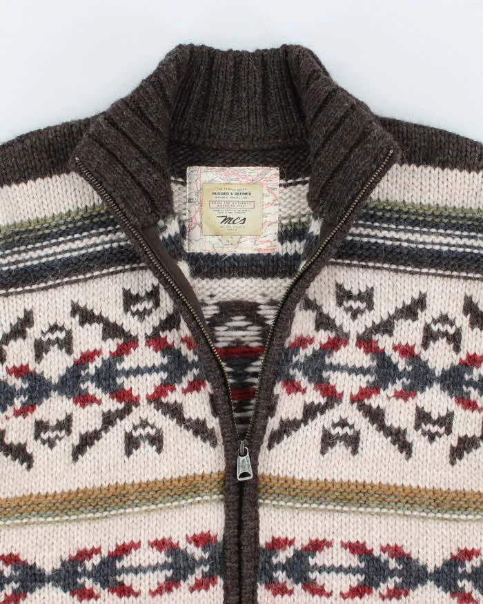 Wool Blend Chunky Zip Up Knit - L sold by Rokit product image thumbnail 3