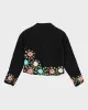 Vintage 90s/00s Micro-cord Embroidered Floral Cropped Jacket - S sold by Rokit