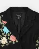 Vintage 90s/00s Micro-cord Embroidered Floral Cropped Jacket - S sold by Rokit