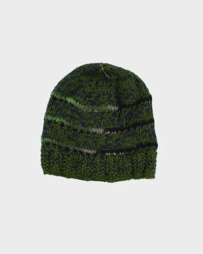 Unisex Green Hand Knit Beanie - O/S sold by Rokit product image thumbnail 2