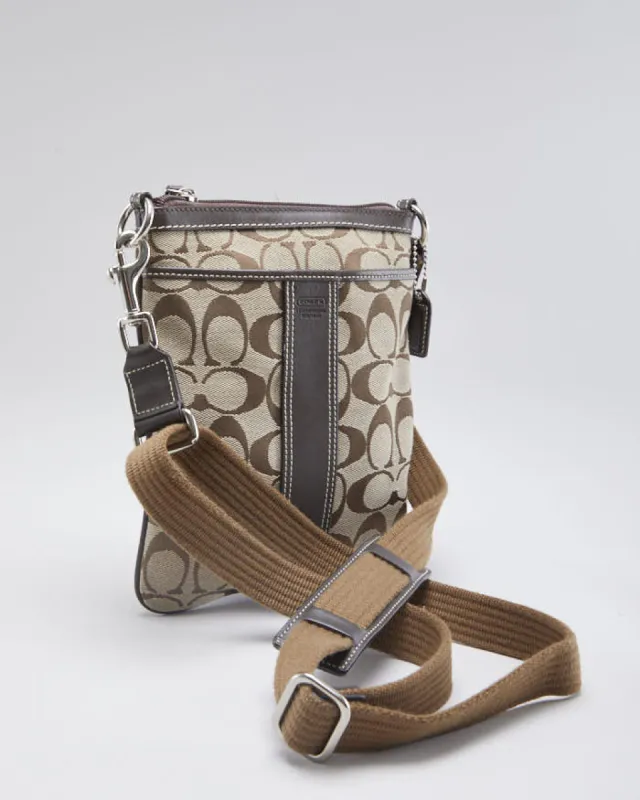Woman's Brown Coach Monogram Cross Body Bag sold by Rokit