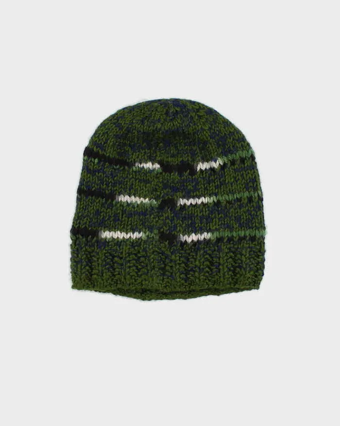 Unisex Green Hand Knit Beanie - O/S sold by Rokit