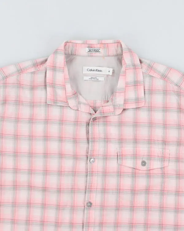 Calvin Klein Pink Check Shirt - L sold by Rokit product image thumbnail 3
