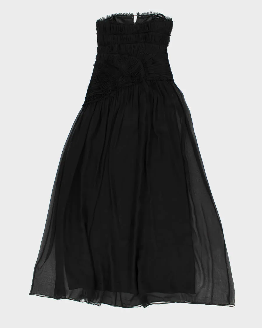 00s BCBG MaxAzria Darling Rouched Lined Silk Strapless Gown - XS sold by Rokit product image thumbnail 2