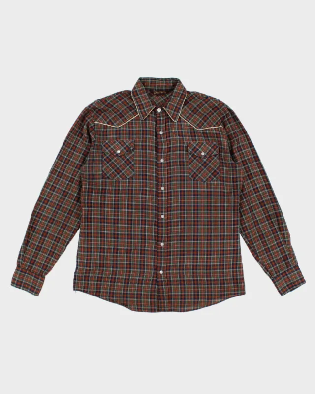 Vintage 80s/90s Destry Check Western Shirt - L sold by Rokit