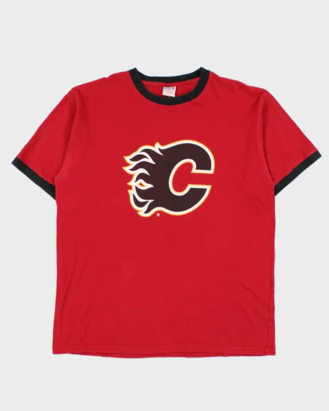 Vintage 90s NHL x Calgary Flames T-Shirt - XL sold by Rokit