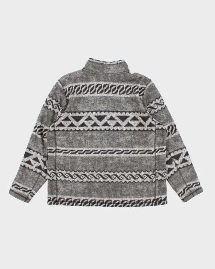 Mens The North Face Grey Patterned Half Zip Fleece - XXL sold by Rokit product image thumbnail 2