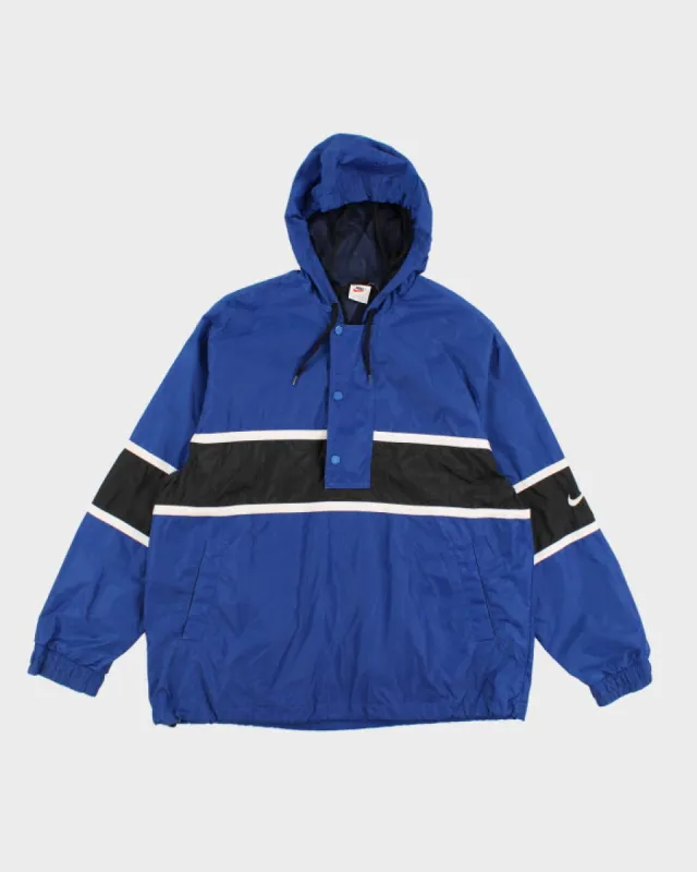 Vintage 90s Nike Blue Windbreaker Jacket - M sold by Rokit