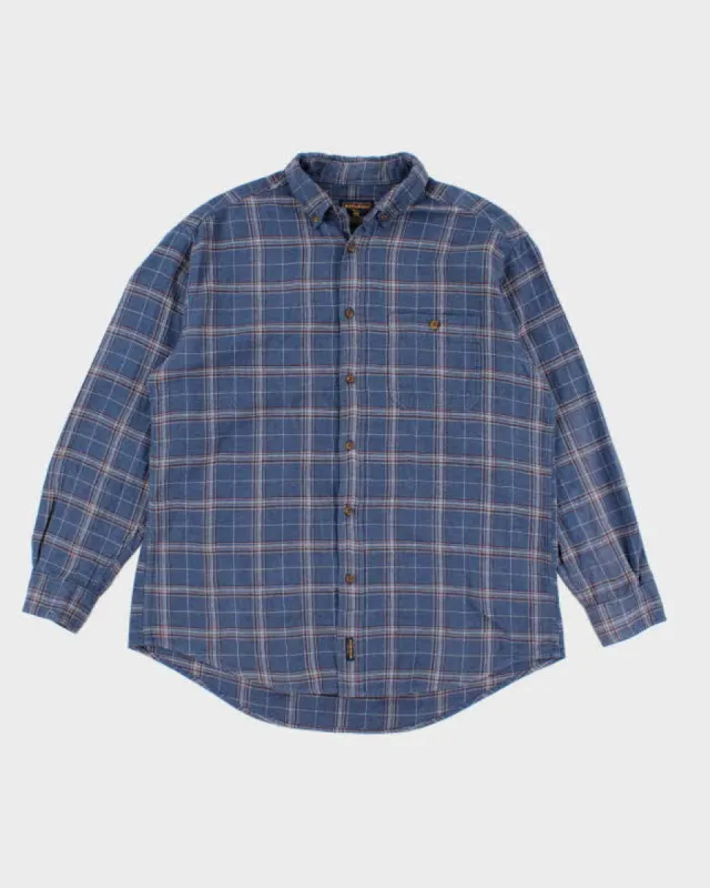 Vintage Mens Blue Woolrich Flannel Shirt - L sold by Rokit