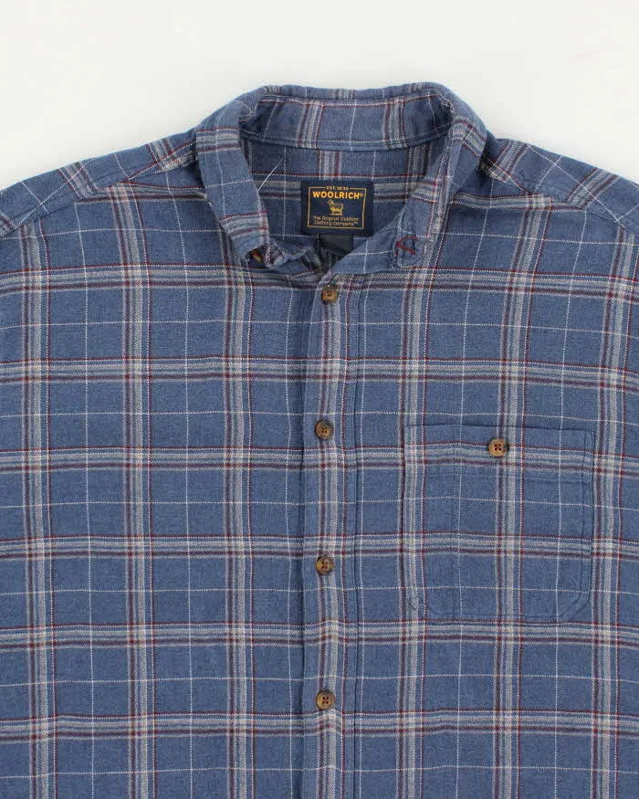 Vintage Mens Blue Woolrich Flannel Shirt - L sold by Rokit product image thumbnail 3