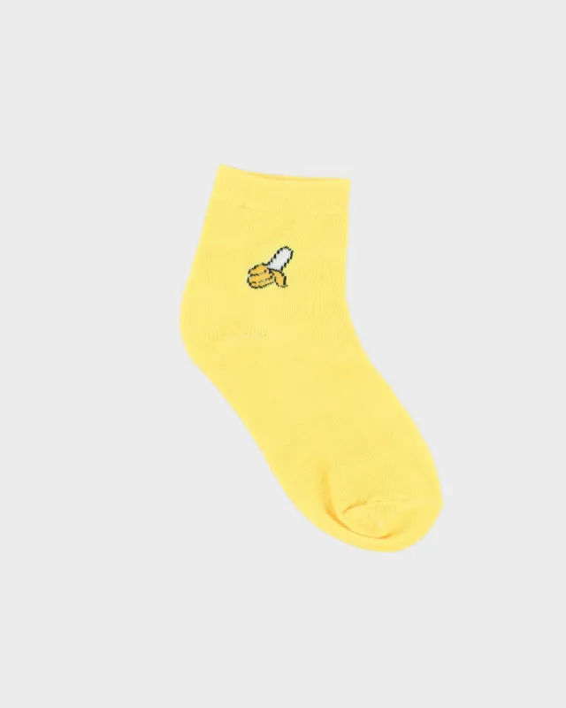 Yellow Banana Socks sold by Rokit