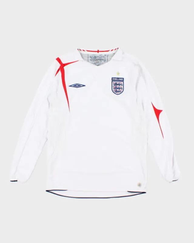 Vintage 2000's England International Football Long-sleeve Jersey - M sold by Rokit