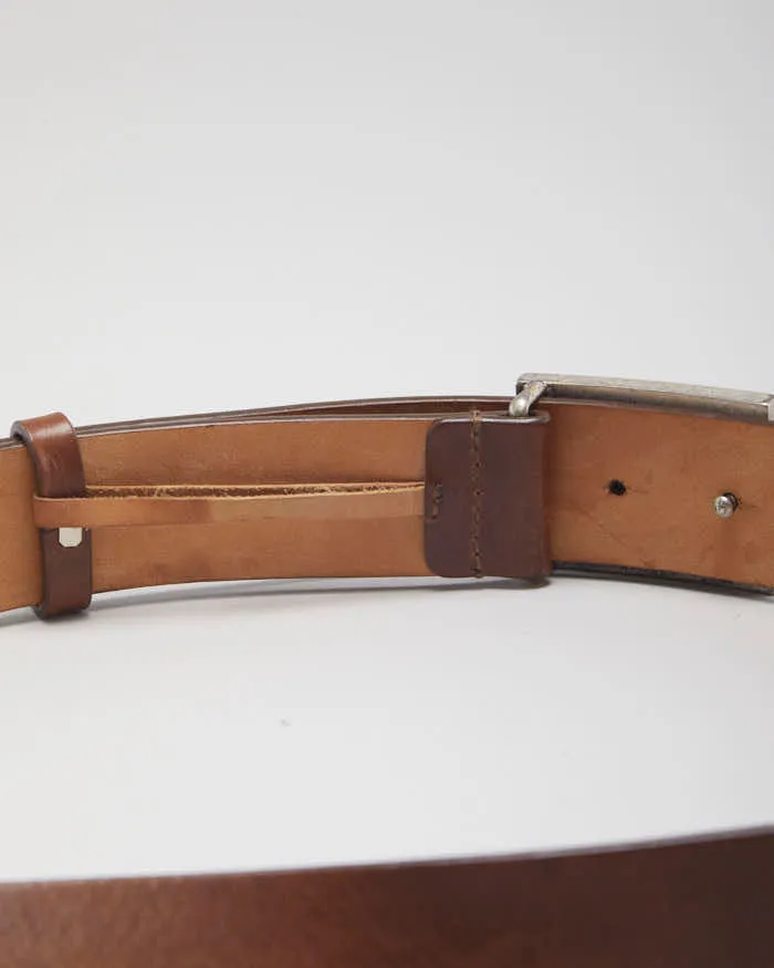 Etro Brown Leather Belt - W33-W37 sold by Rokit product image thumbnail 4