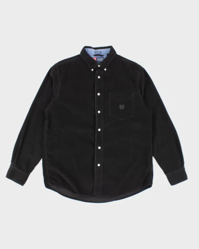 Chaps Black Cord Shirt - M sold by Rokit