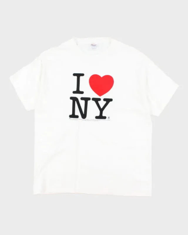 Vintage 90's I <3 New York Souvenir T-Shirt - L sold by Rokit