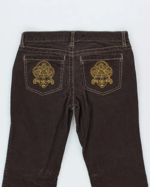 Y2k 00s Embroidered Cord Trousers - W31 L31 sold by Rokit product image thumbnail 4