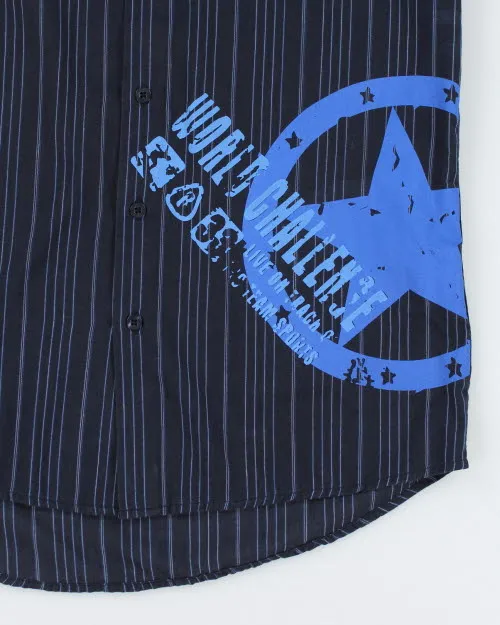 Y2k 00s Notorious Stripe Shirt - S sold by Rokit product image thumbnail 4