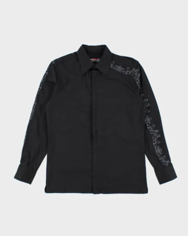 Vintage E-Station Embroidered Patterned Shirt - M sold by Rokit