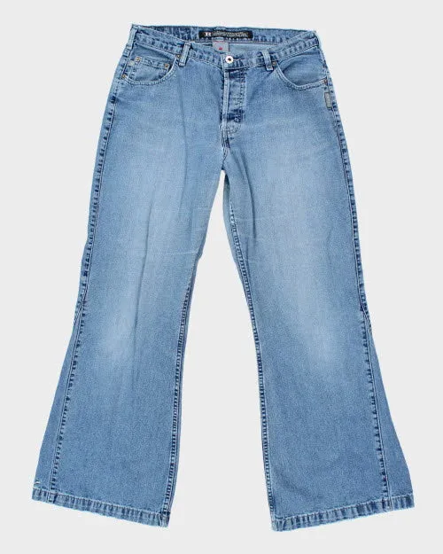 Y2k 00s Silver Big Fit Jeans - W33 L31 sold by Rokit