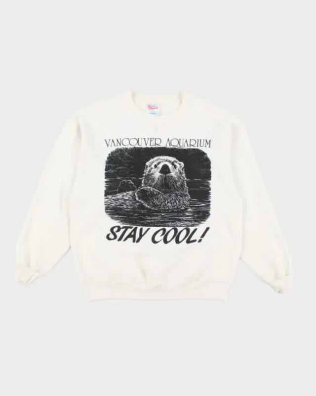 Vintage Vancouver Otter Stay Cool Sweatshirt - L sold by Rokit