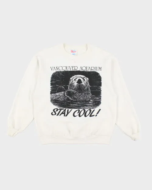 Vintage Vancouver Otter Stay Cool Sweatshirt - L sold by Rokit