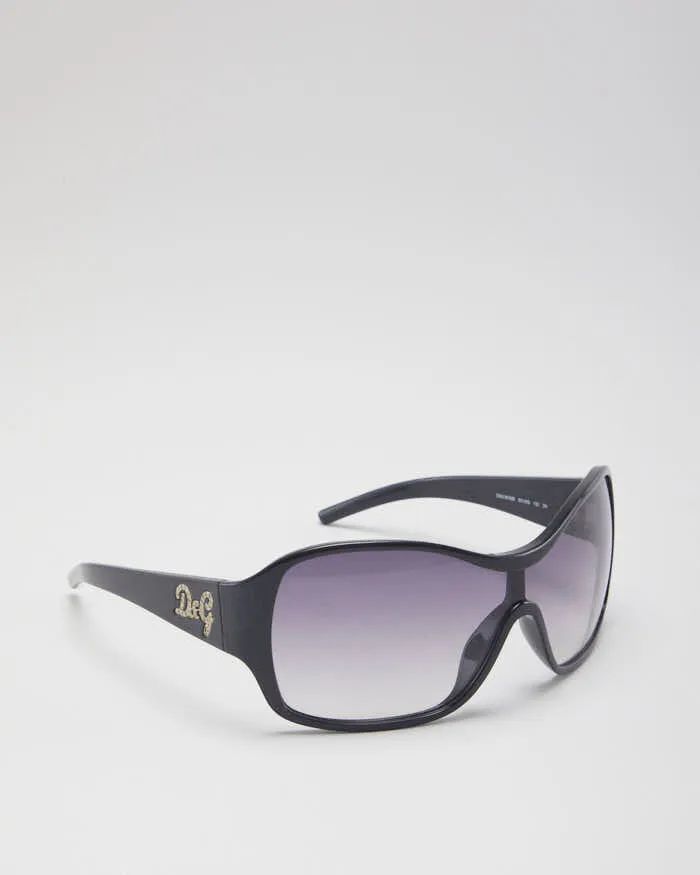 Y2k 00s D&G Rhinestone Sunglasses sold by Rokit