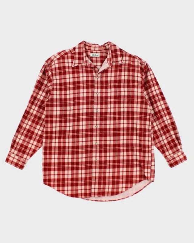 Vintage L.L Bean Check Cord Shirt - L made by Rokit