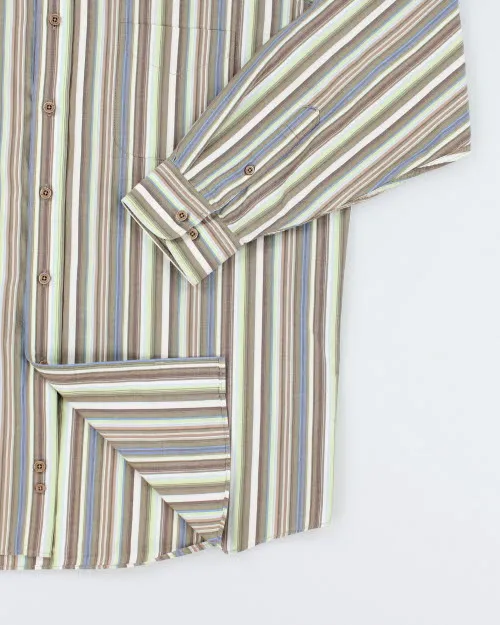 Y2k 00s Pierre Cardin Stripe Shirt - L sold by Rokit product image thumbnail 4