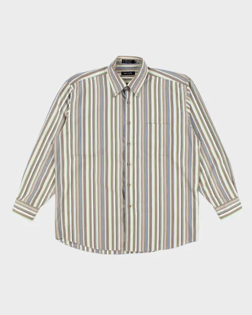 Y2k 00s Pierre Cardin Stripe Shirt - L sold by Rokit