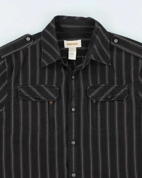 Vintage Y2K Diesel Striped Long-sleeved Shirt - S sold by Rokit product image thumbnail 3