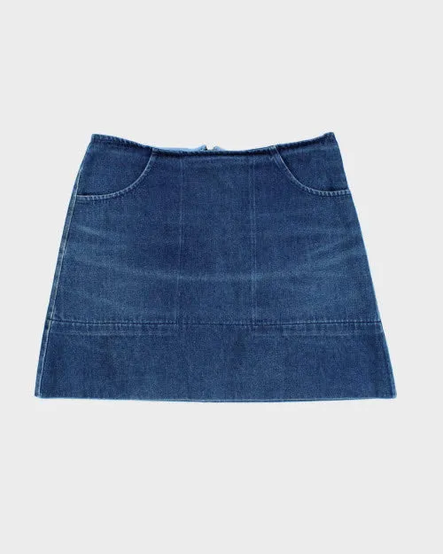 Y2k 00s Smoking Lily Denim Skirt - S sold by Rokit