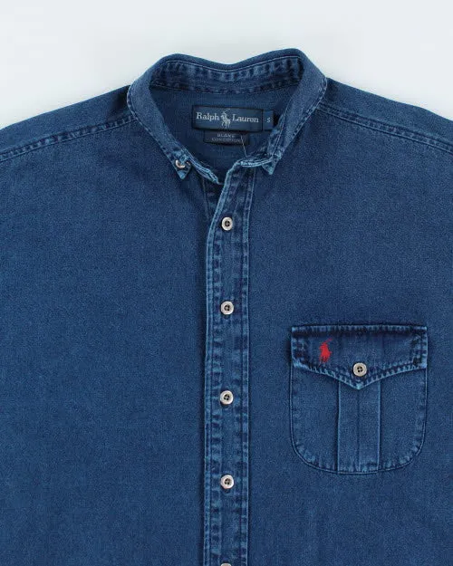 Vintage Ralph Lauren Over Dyed Denim Shirt - S sold by Rokit product image thumbnail 3