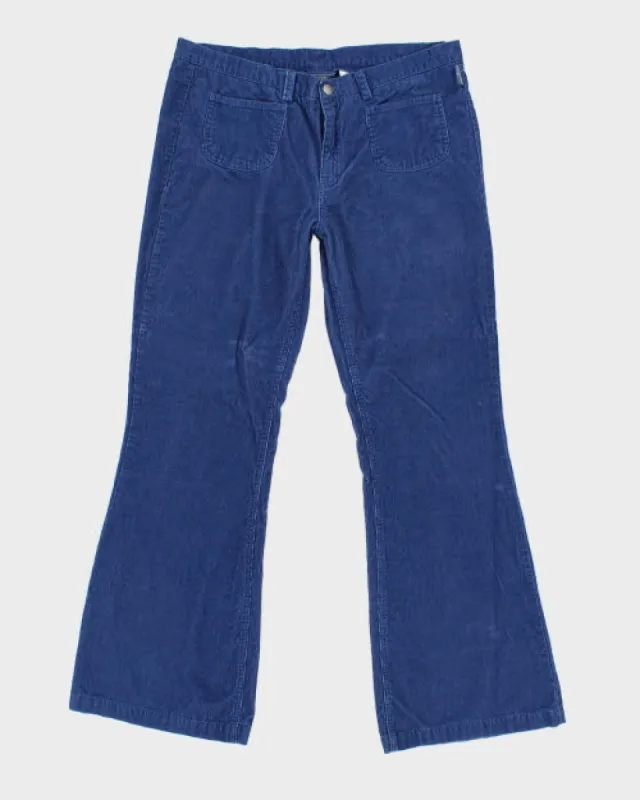 Vintage Nitrogen Blue Cords - W36 L31 sold by Rokit