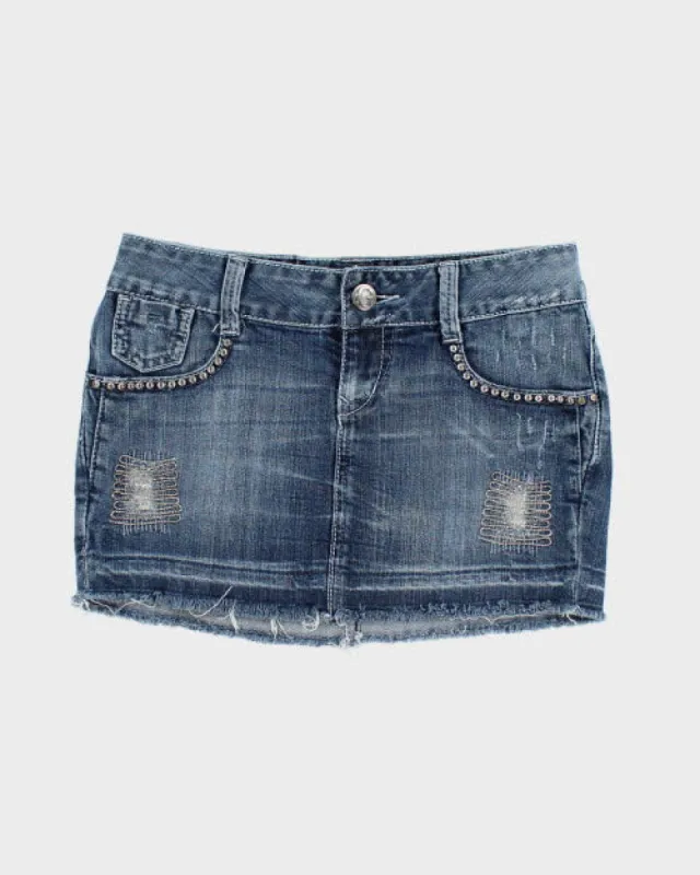 Y2k 00s Guess Denim Skirt - XS sold by Rokit