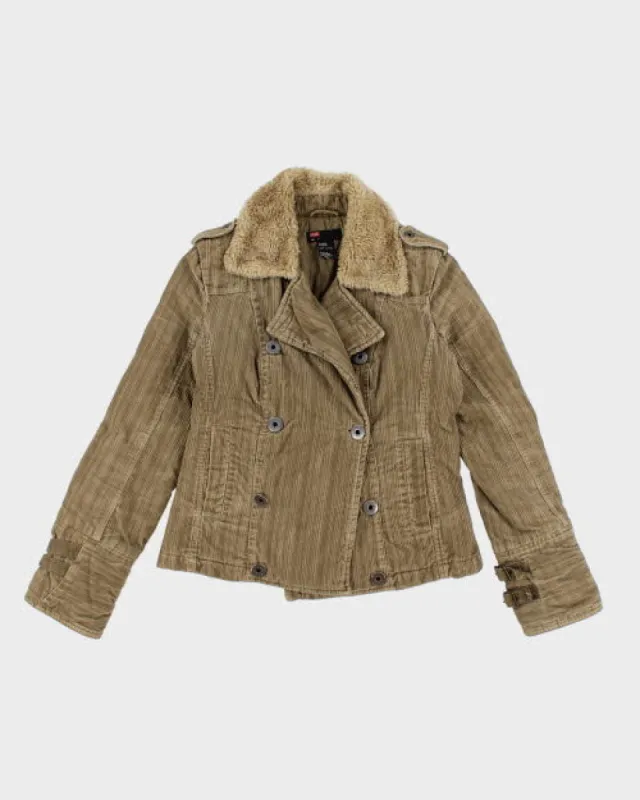 Y2k 00s Diesel Corduroy Lined Jacket - S sold by Rokit