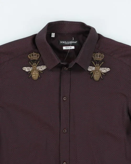 Vintage Y2K Dolce & Gabbana Bee Patches Long-sleeved Shirt - L sold by Rokit product image thumbnail 3