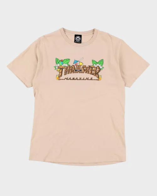Thrasher Magazine Tiki Logo T-Shirt L sold by Rokit