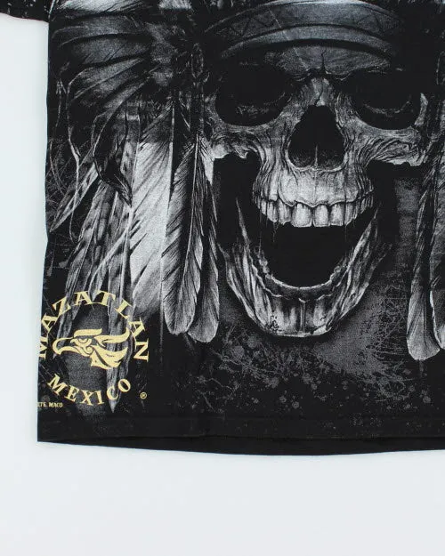 Vintage All Over Print Mexican Skull T-Shirt - XL sold by Rokit product image thumbnail 4