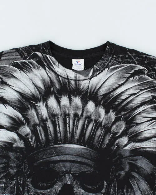 Vintage All Over Print Mexican Skull T-Shirt - XL sold by Rokit product image thumbnail 3