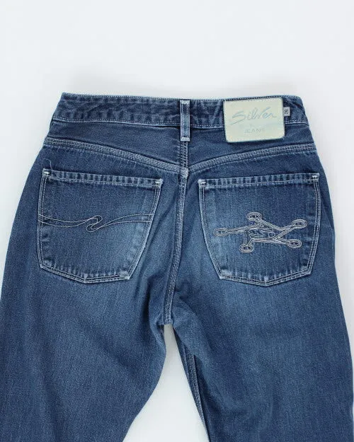 Y2k 00s Silver Flare Jeans - W26 L31 sold by Rokit product image thumbnail 4