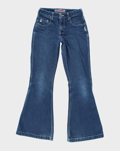 Y2k 00s Silver Flare Jeans - W26 L31 sold by Rokit