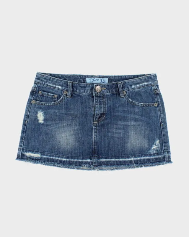 Y2k 00s TG Denim Skirt - L sold by Rokit