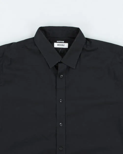 Vintage 2000's Moschino Plain Black Long-sleeved Shirt - L sold by Rokit product image thumbnail 3